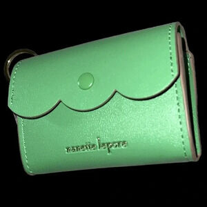 Nanette Lepore Green  Vegan Leather Coin Pouch/wallet New